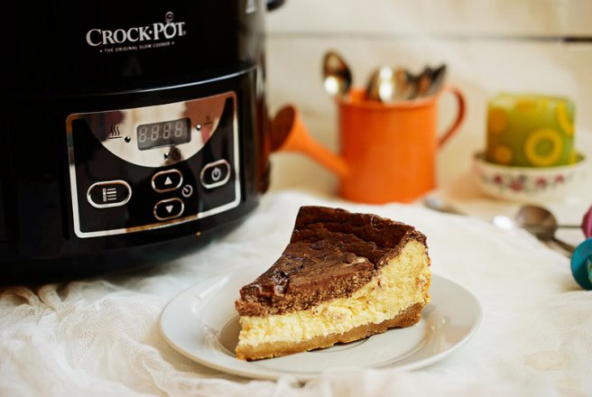 Cheesecake cu ciocolata la slow cooker Crock-Pot 4,7 L