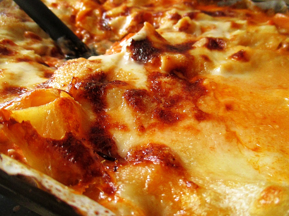 Lasagna cu carne si mozzarella