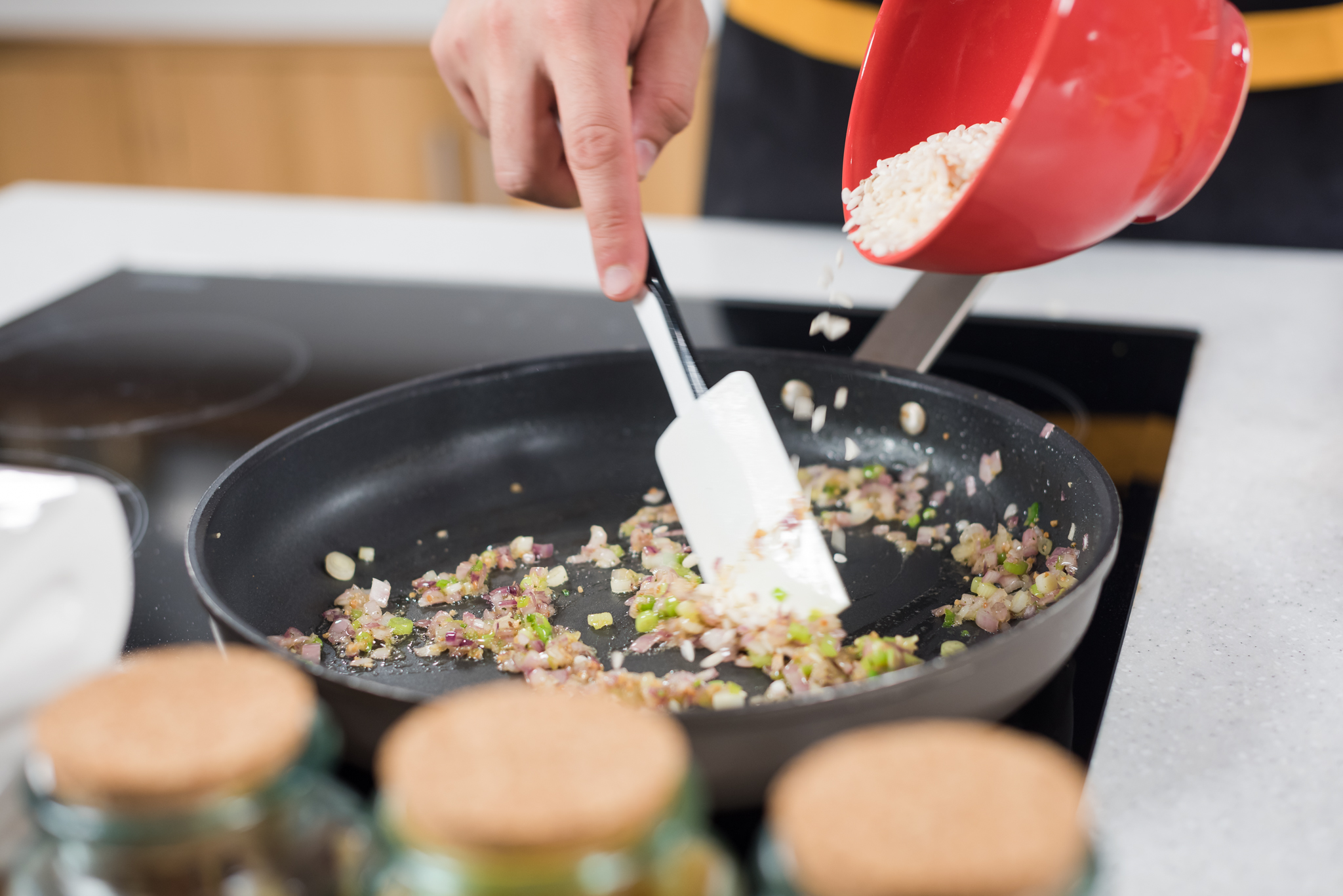 Risotto cu ciuperci, ghimbir si parmezan Delaco