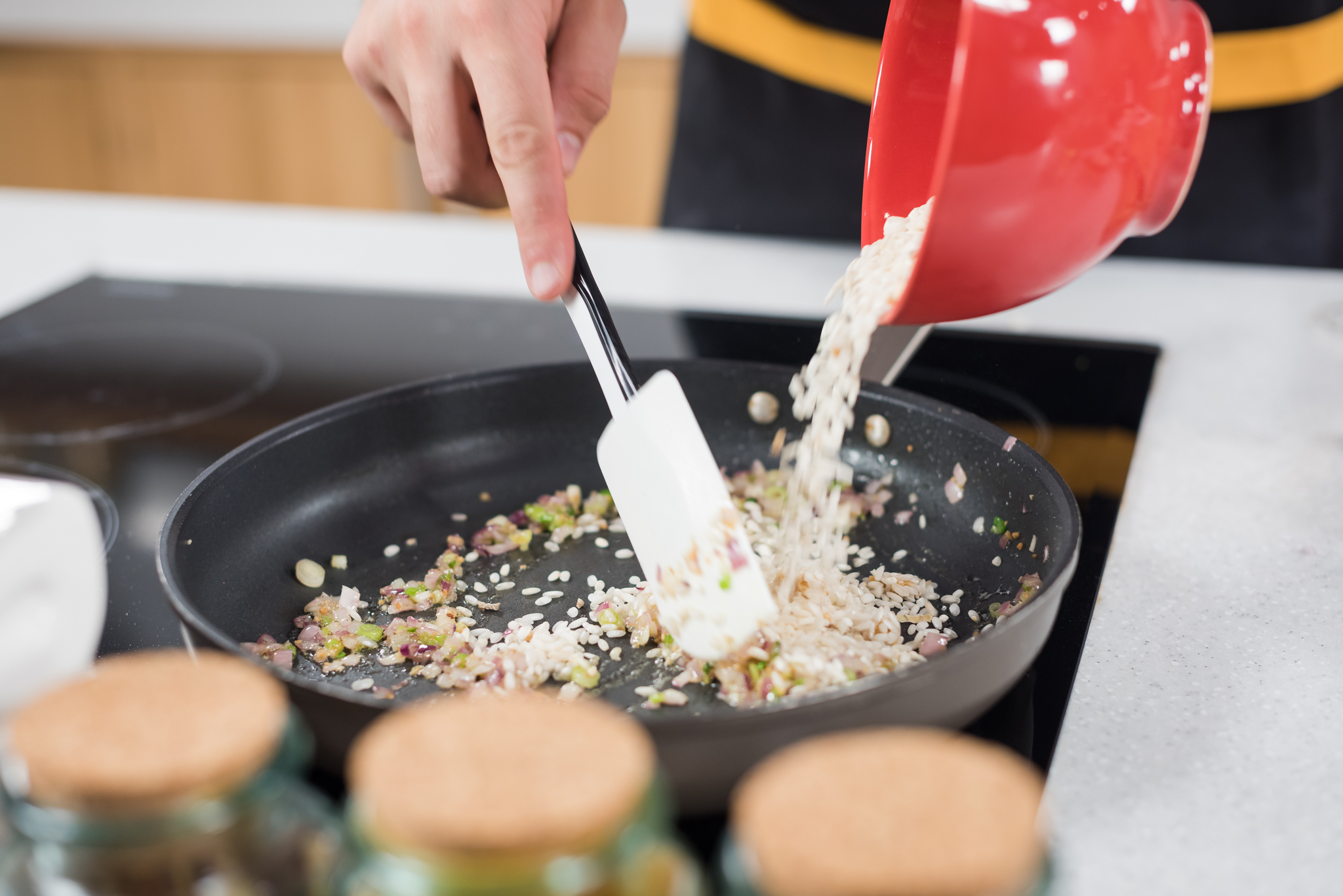 Risotto cu ciuperci, ghimbir si parmezan Delaco