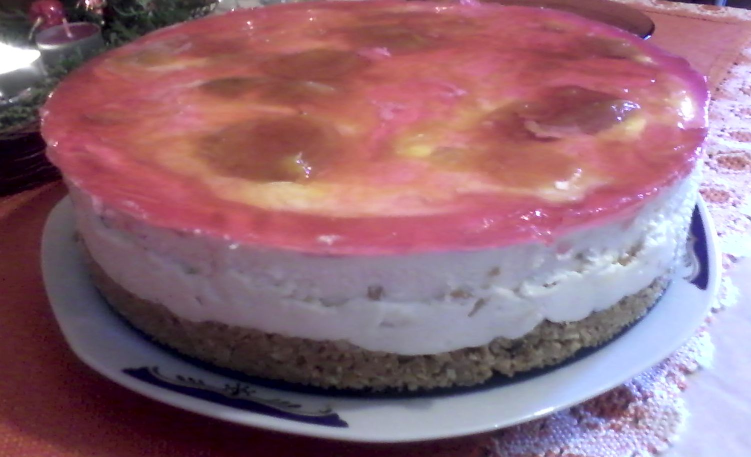 Cheesecake cu piersici