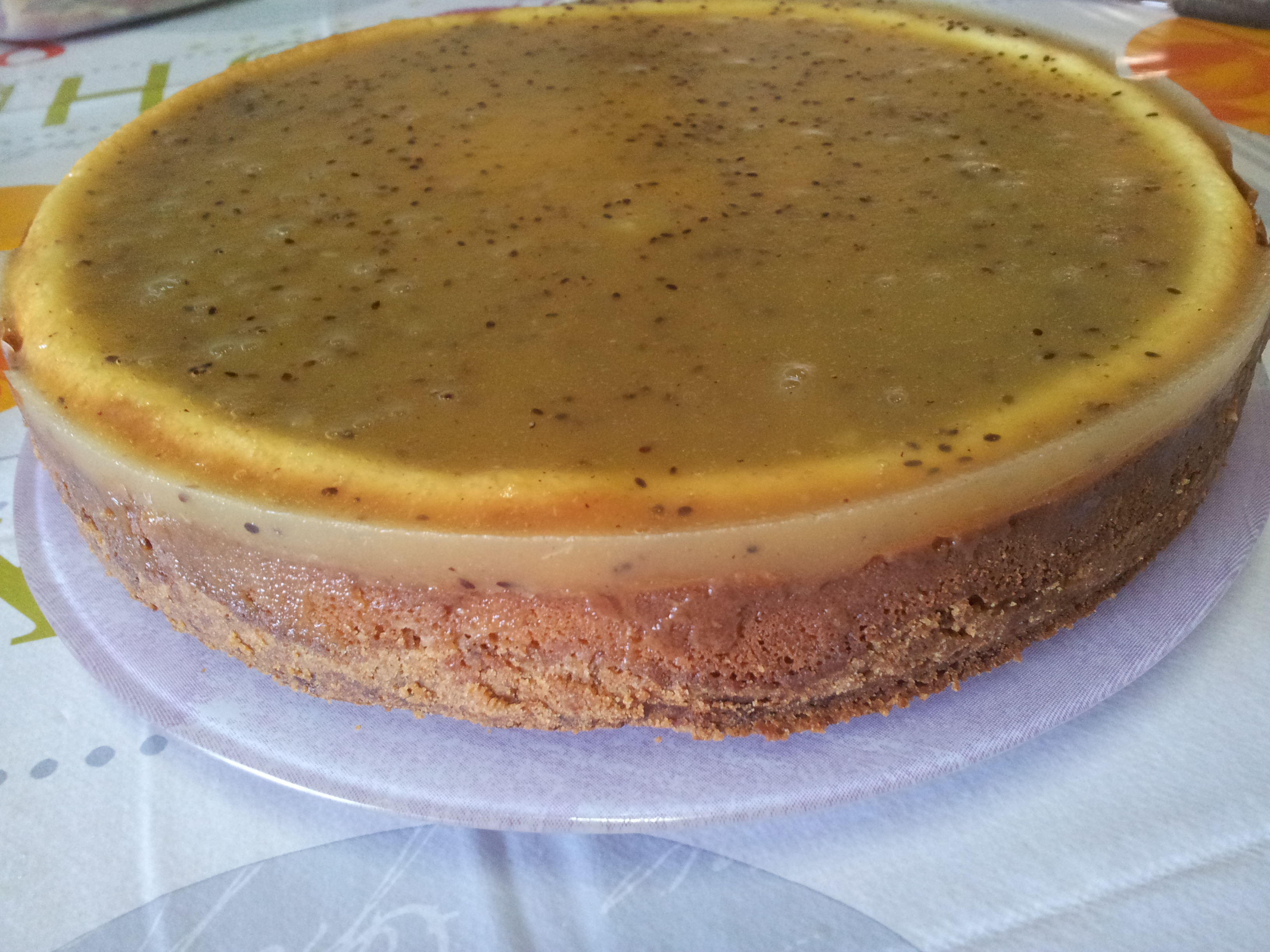 Cheescake cu jeleu de kiwi