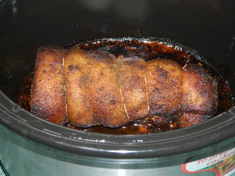 Rulada de piept de porc la slow cooker Crock-Pot
