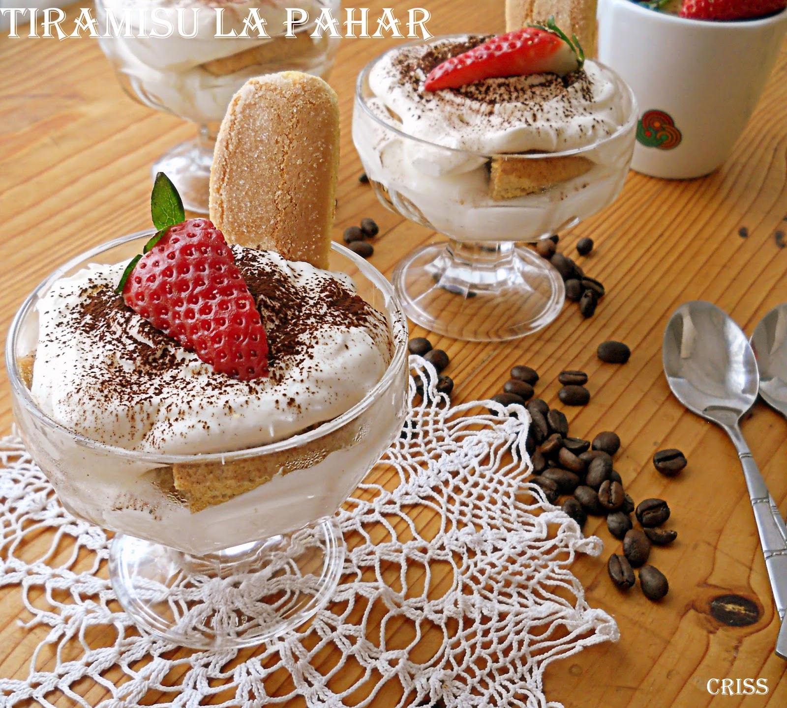 Tiramisu reteta la pahar