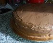 Tort aniversar cu crema de ciocolata ,mousse de zmeura si banda de ciocolata-8