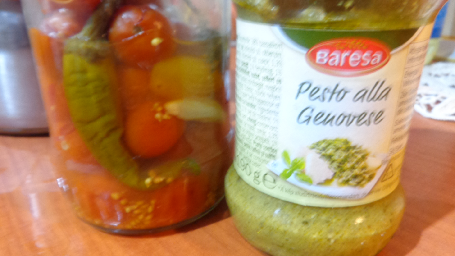 Fructe de mare cu pesto si paste proaspete