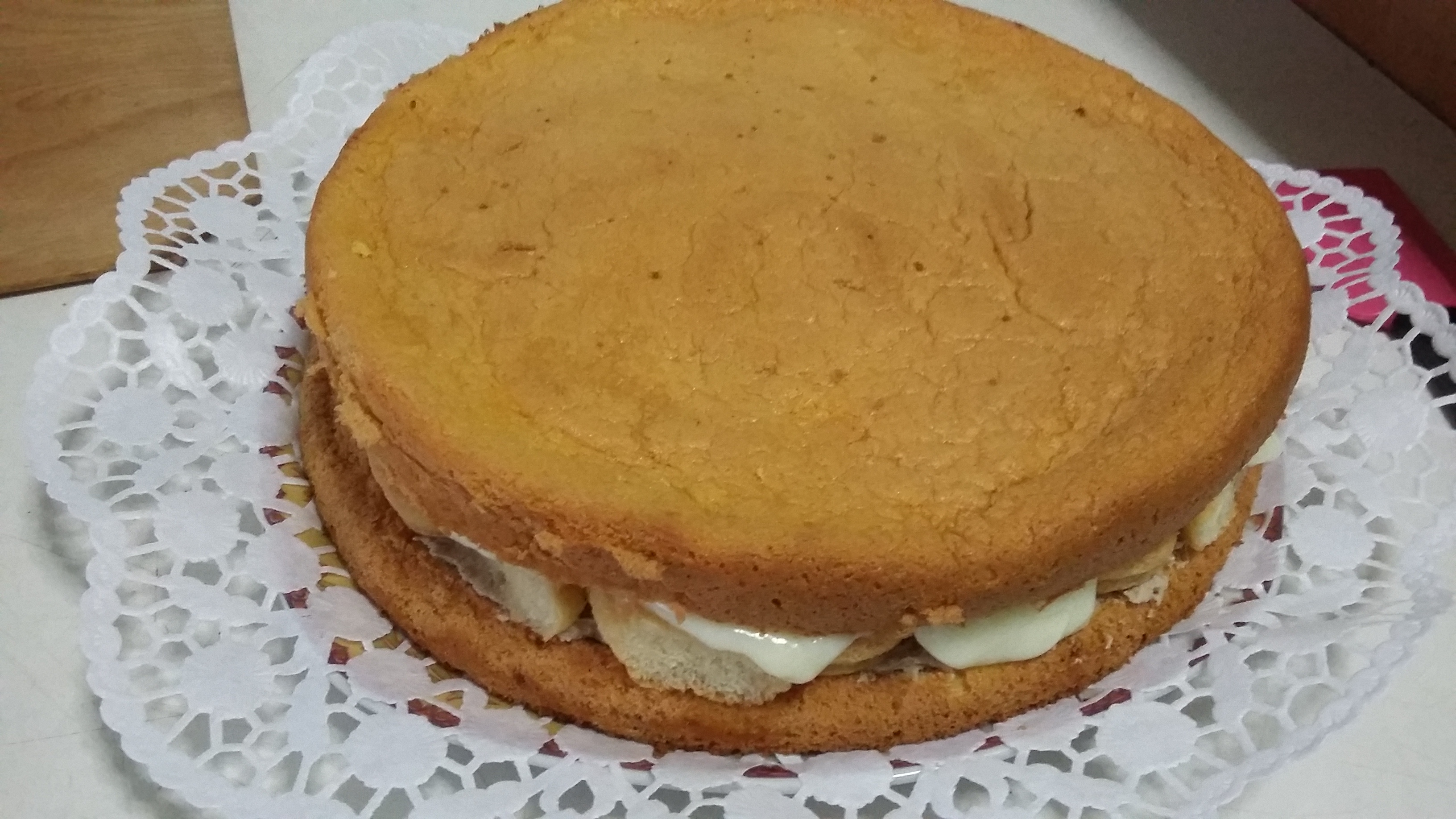 Tort cu crema de castane si crema de ciocolata alba