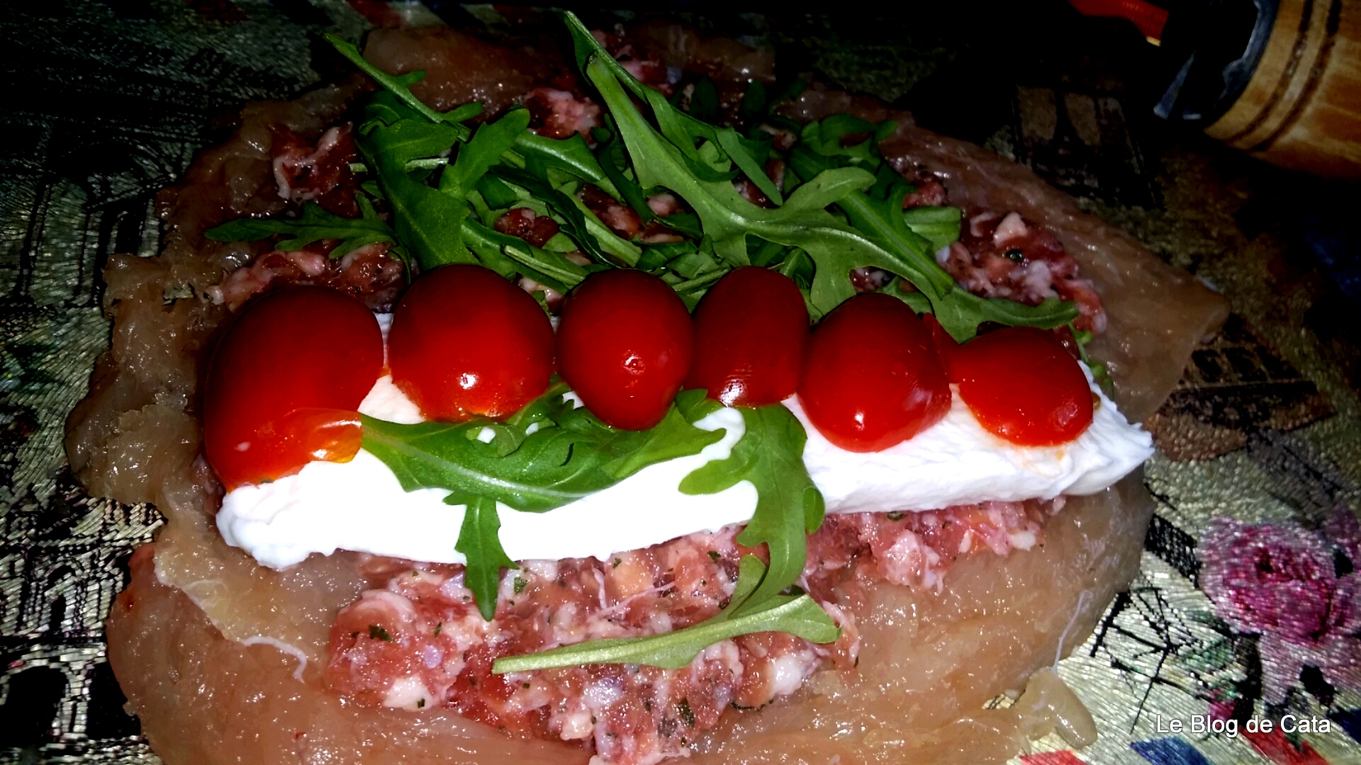 Rulada de pui cu mozzarella