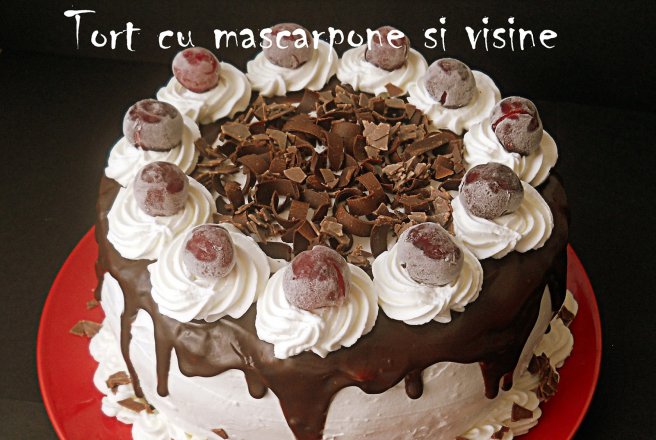 Tort cu mascarpone si visine