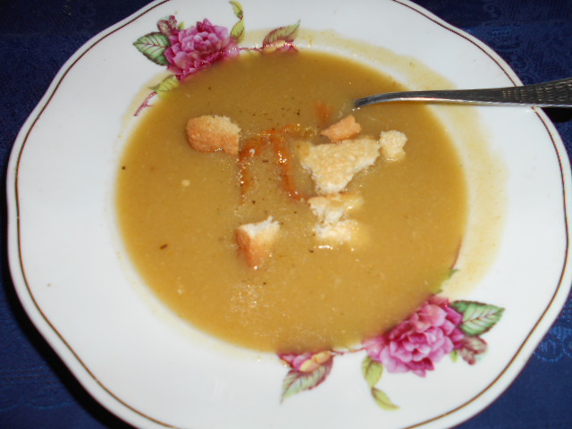 Supa crema de legume cu ardei copt