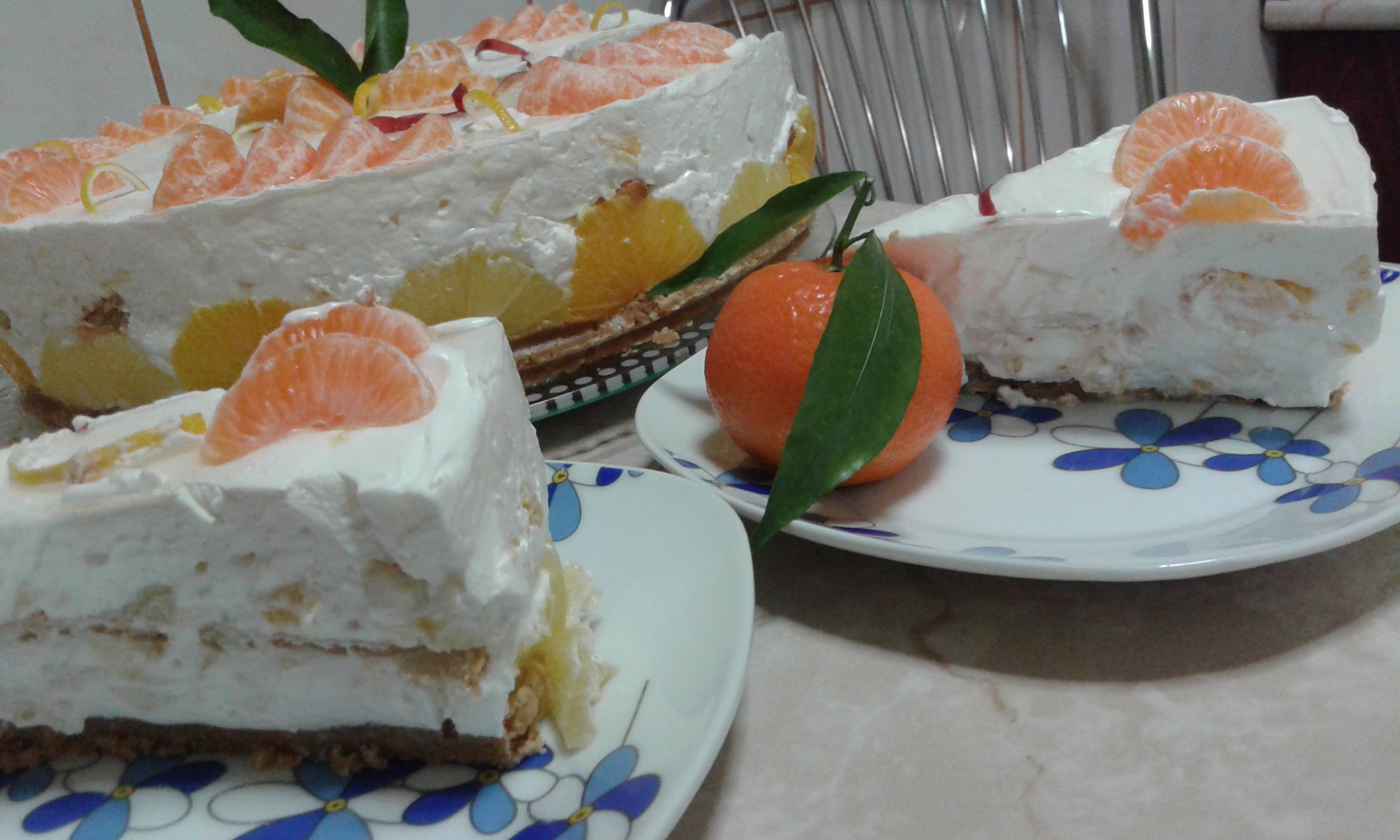 Cheesecake cu clementine