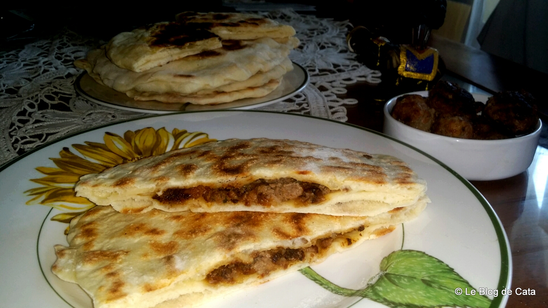 Naans cu carne tocata - Keema naans