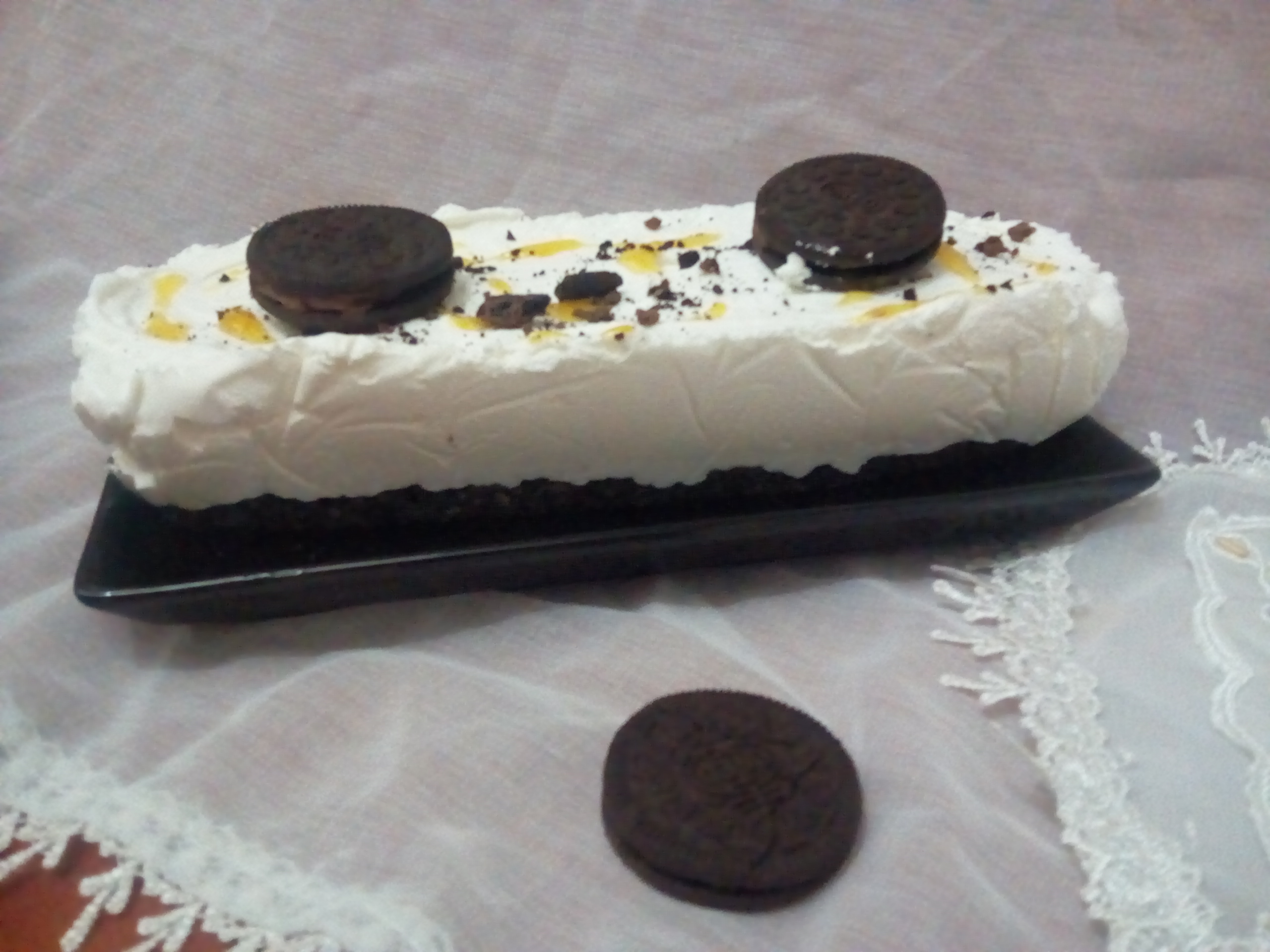 Desert cheesecake cu Oreo