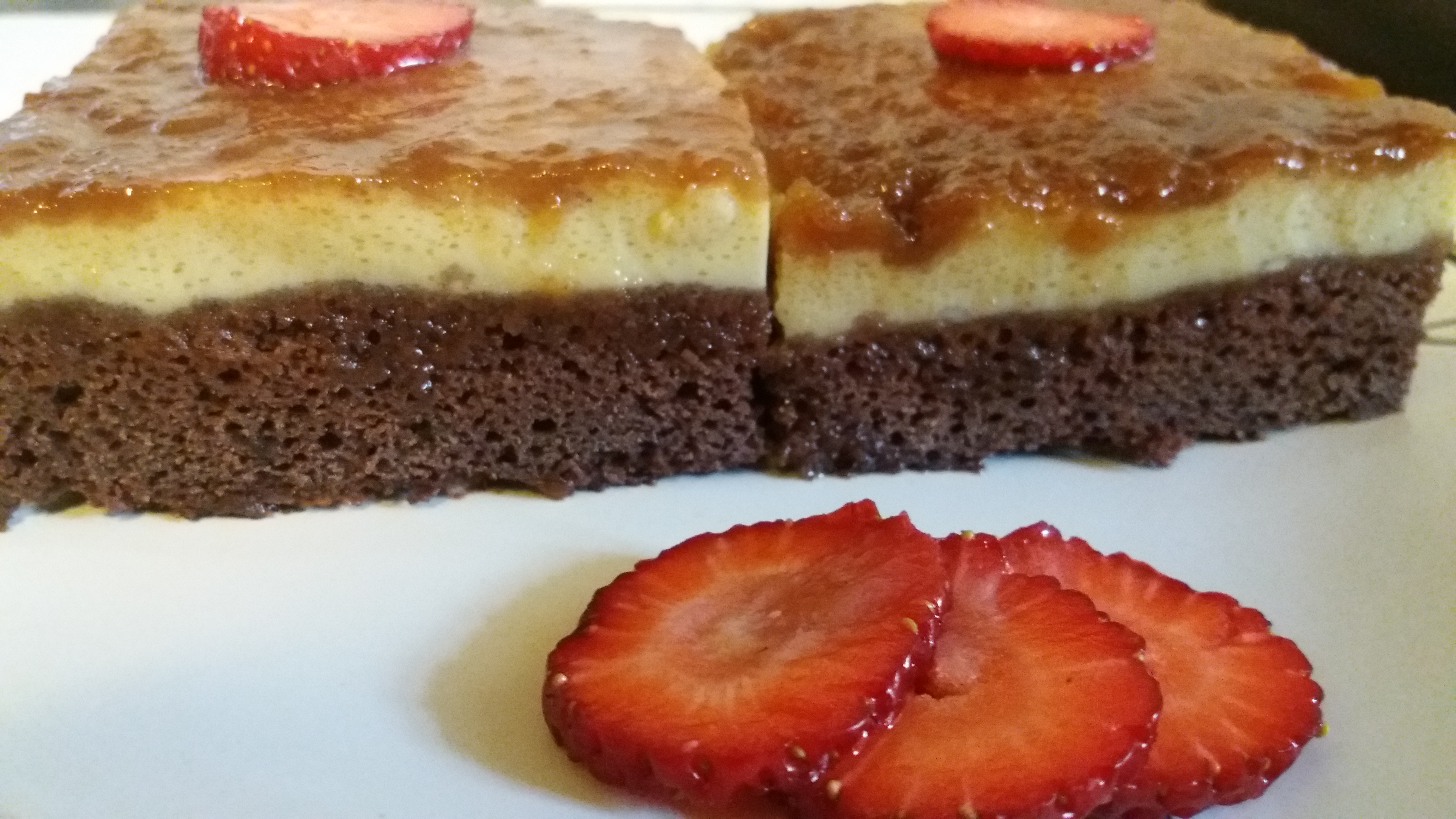 Desert chocoflan