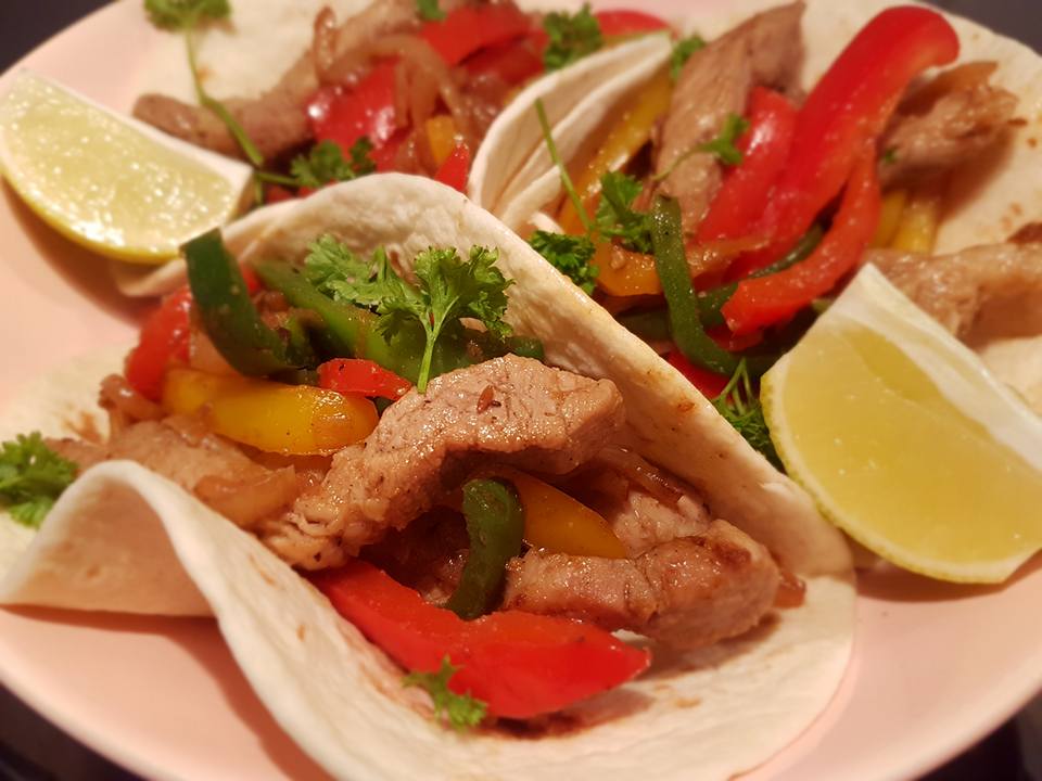 Fajita cu carne de curcan