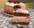 Desert tort de ciocolata si capsuni-7