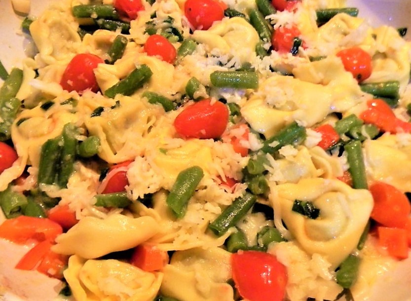 Tortelloni cu fasole verde