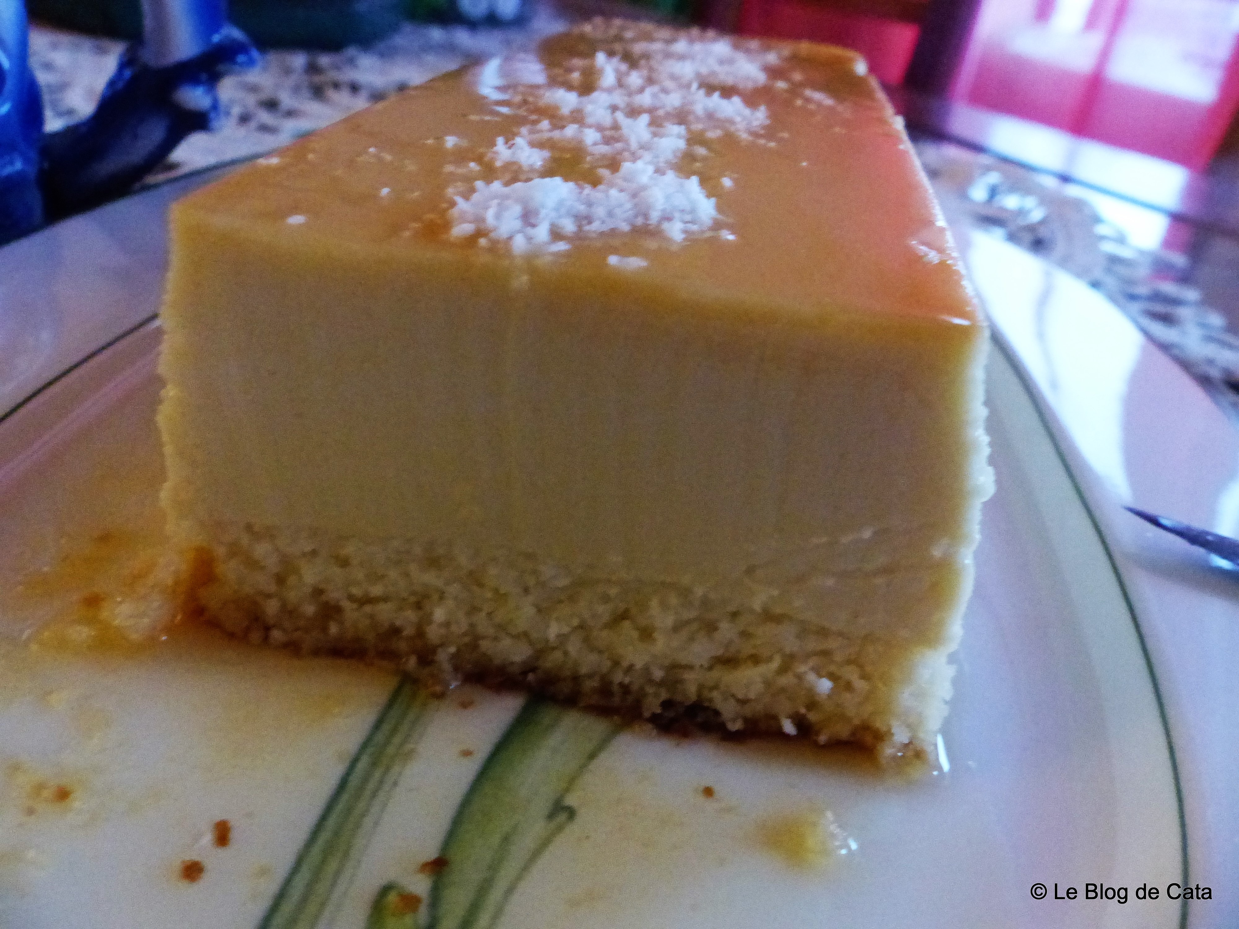 Desert flan cu nuca de cocos