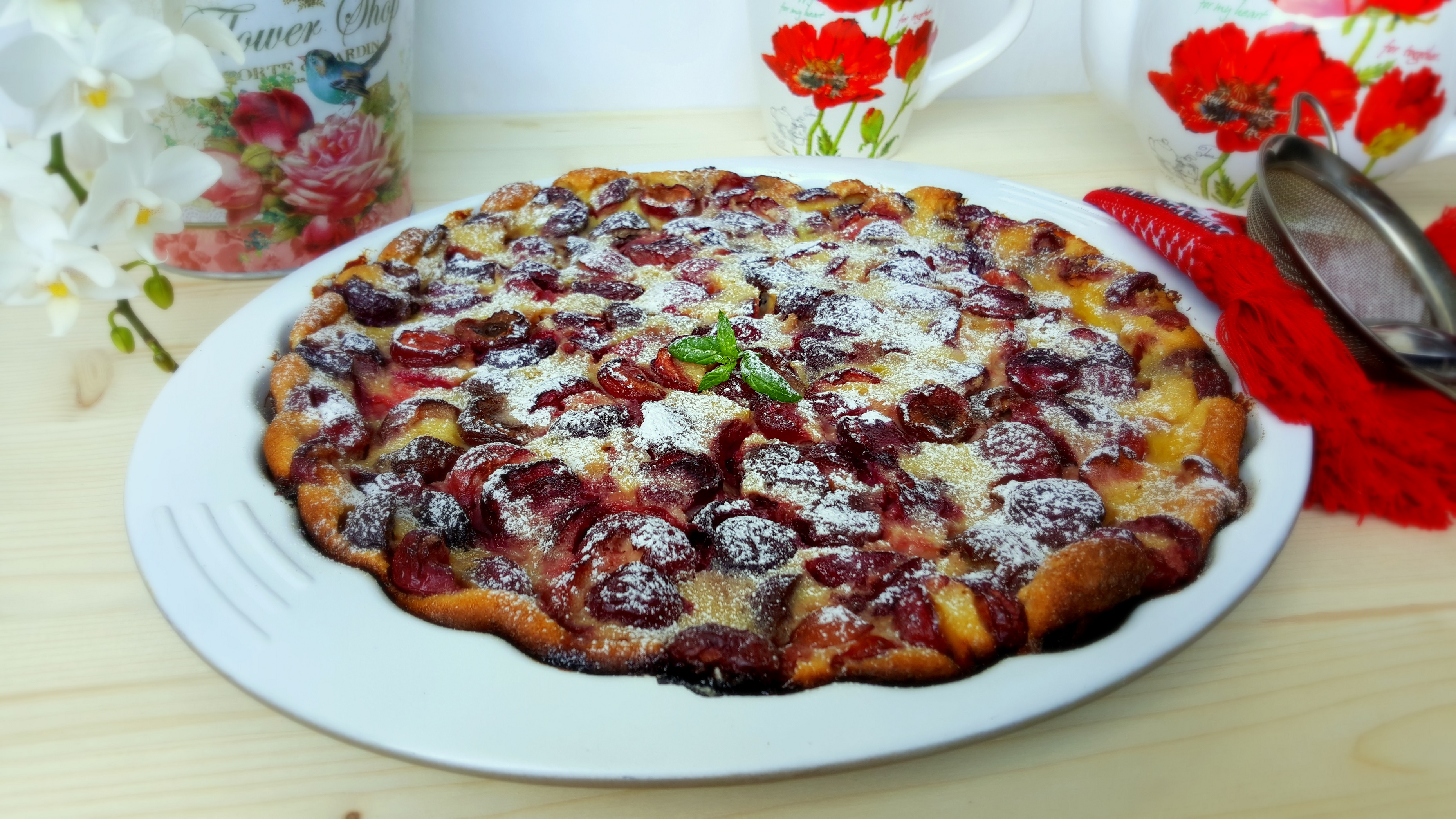 Desert clafoutis cu cirese