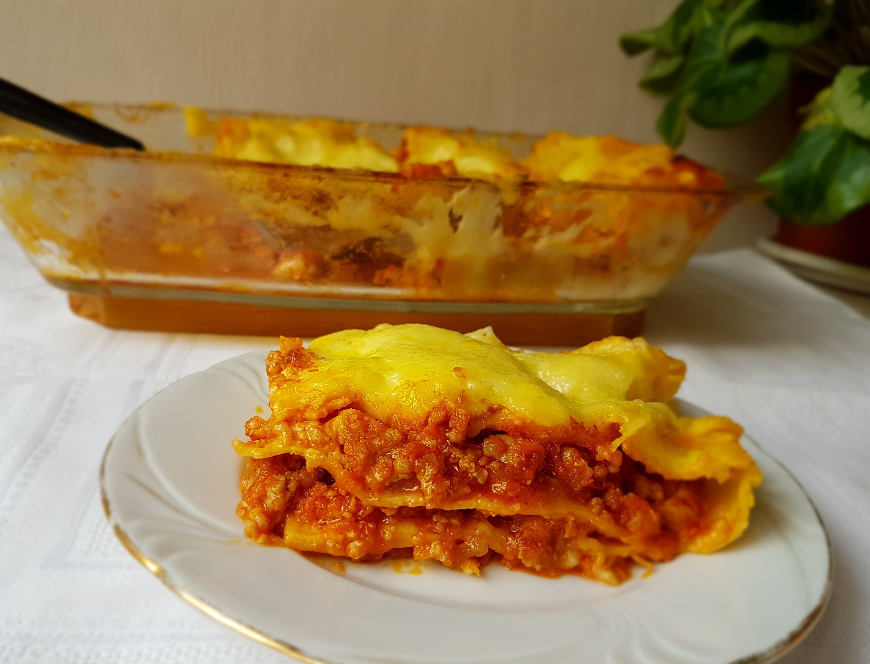 Lasagna cu carne de porc