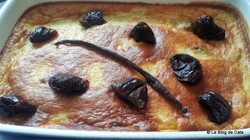 Desert flan/budinca cu prune uscate -  Far Breton