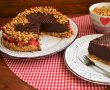 Desert tarta cu ciocolata si blat din granola-12
