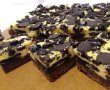 Desert brownie cheesecake cu oreo-7