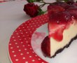 Desert cheesecake copt, cu cirese-8