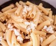 Rigatoni cu branza albastra, ciuperci si cabanos-3