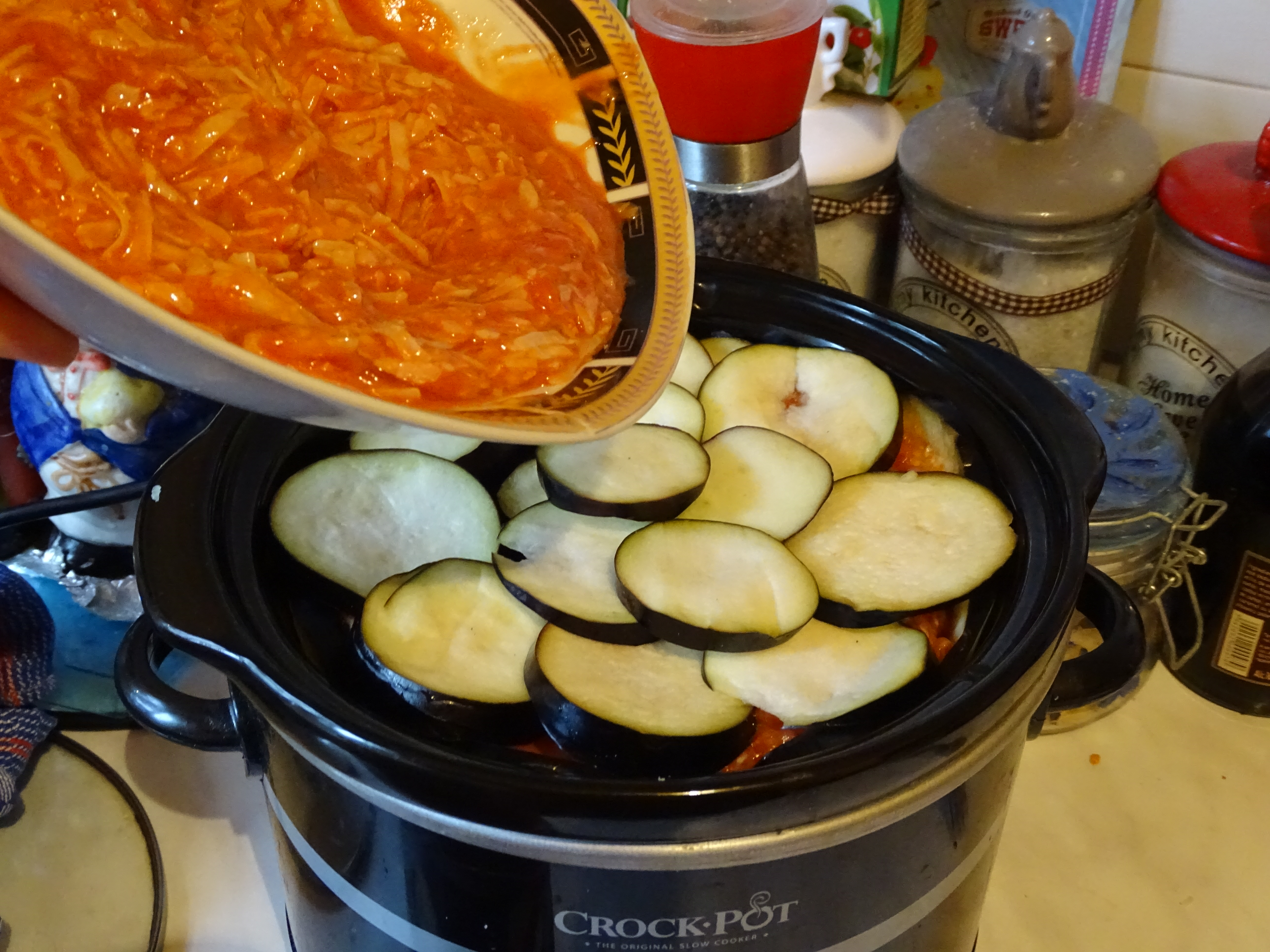 Musaca de vinete la slowcooker Crock-Pot