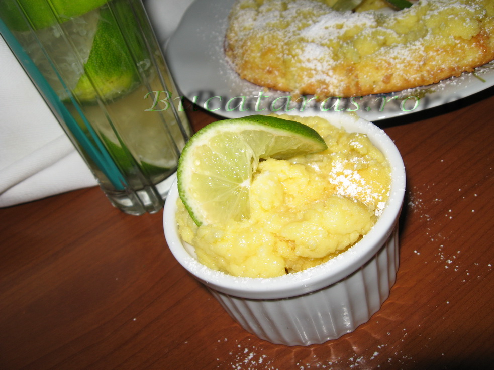 Lime & cheese pudding