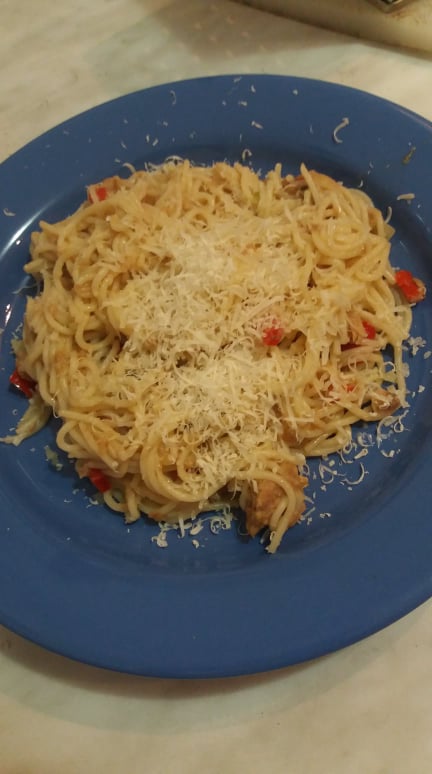 Spaghete cu ton