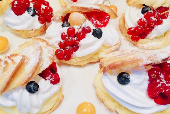 Desert choux a la creme