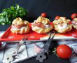 Aperitiv choux-uri cu crema de branzeturi si prosciutto-7