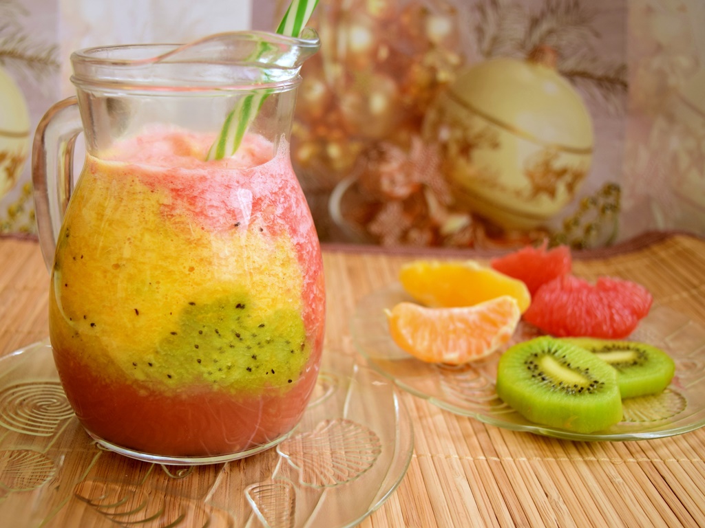 Smoothie de citrice si kiwi