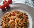 Fusilli cu ciuperci, mazare si rosii-9