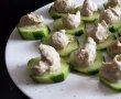 Aperitiv castravete cu salata de vinete si carnat la cuptor cu feta-4