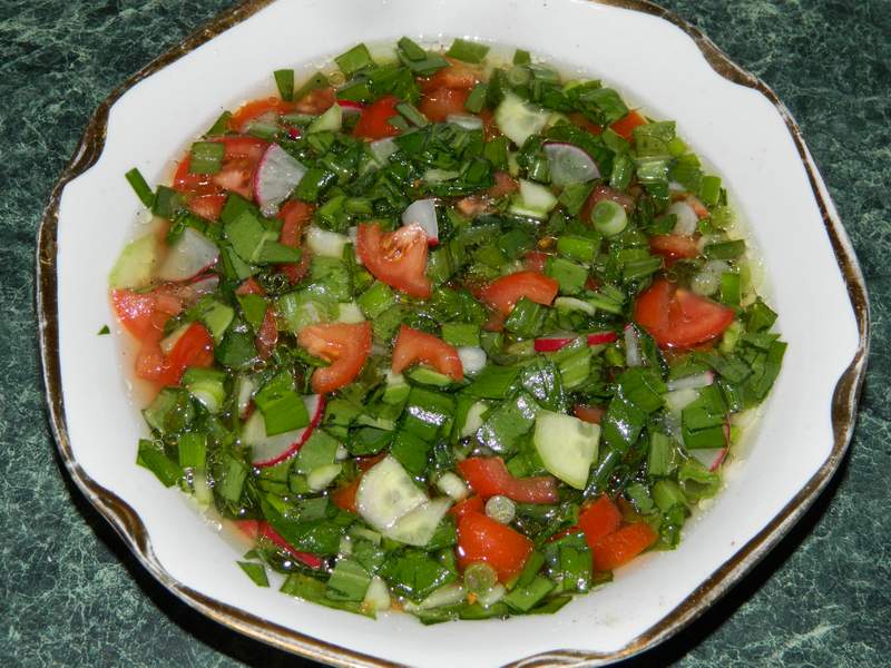 Salata de legume cu leurda