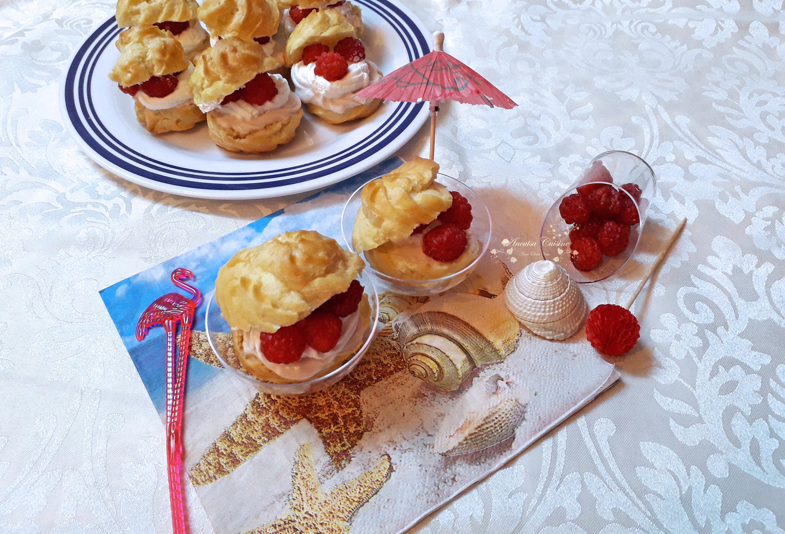 Choux a la framboise