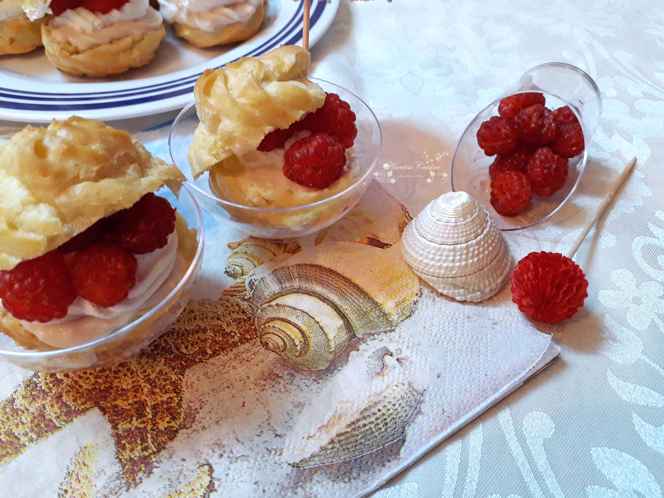 Choux a la framboise