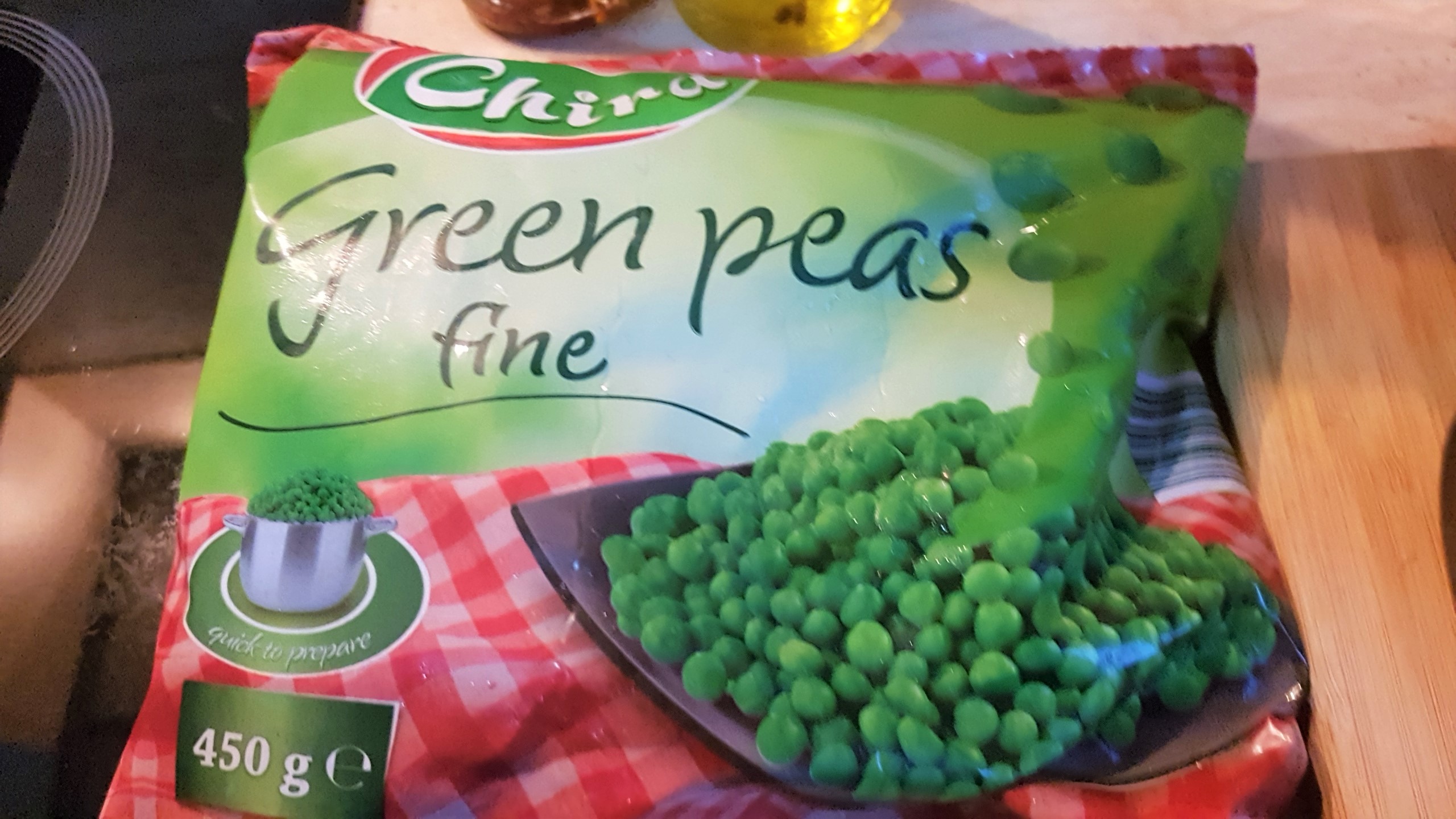 Piept de rata cu mazare verde