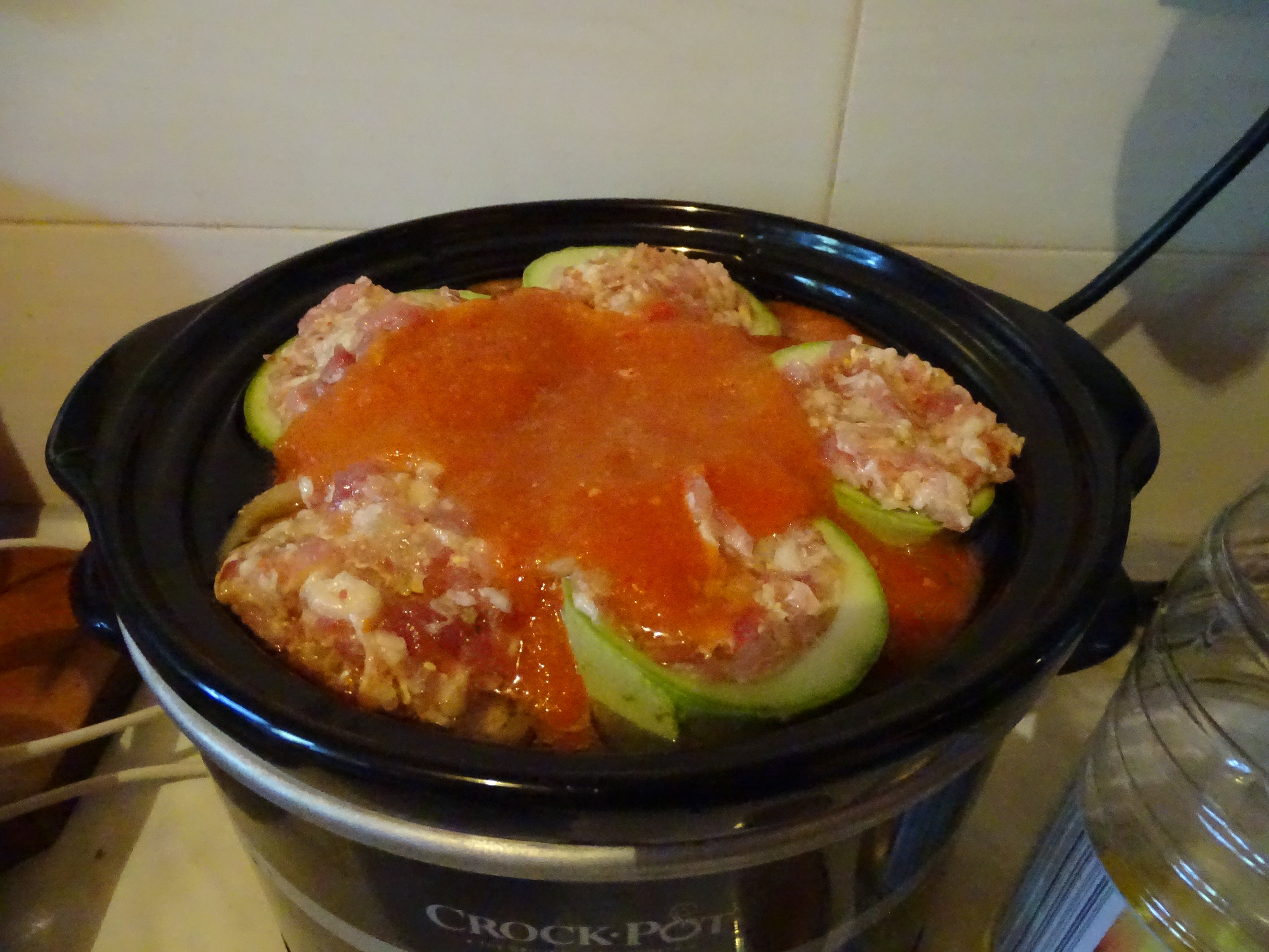 Dovlecei umpluti gatiti la slow cooker Crock-Pot