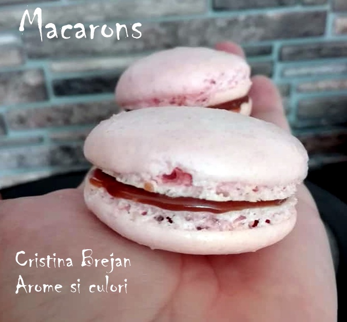 Desert macarons in cuptor pe gaz