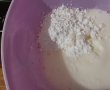 Desert prajitura umeda cu branza, iaurt si stafide-3