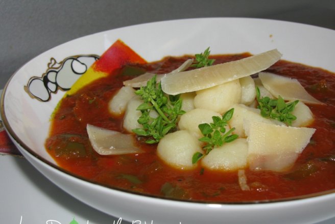 Gnocchi in sos de ardei