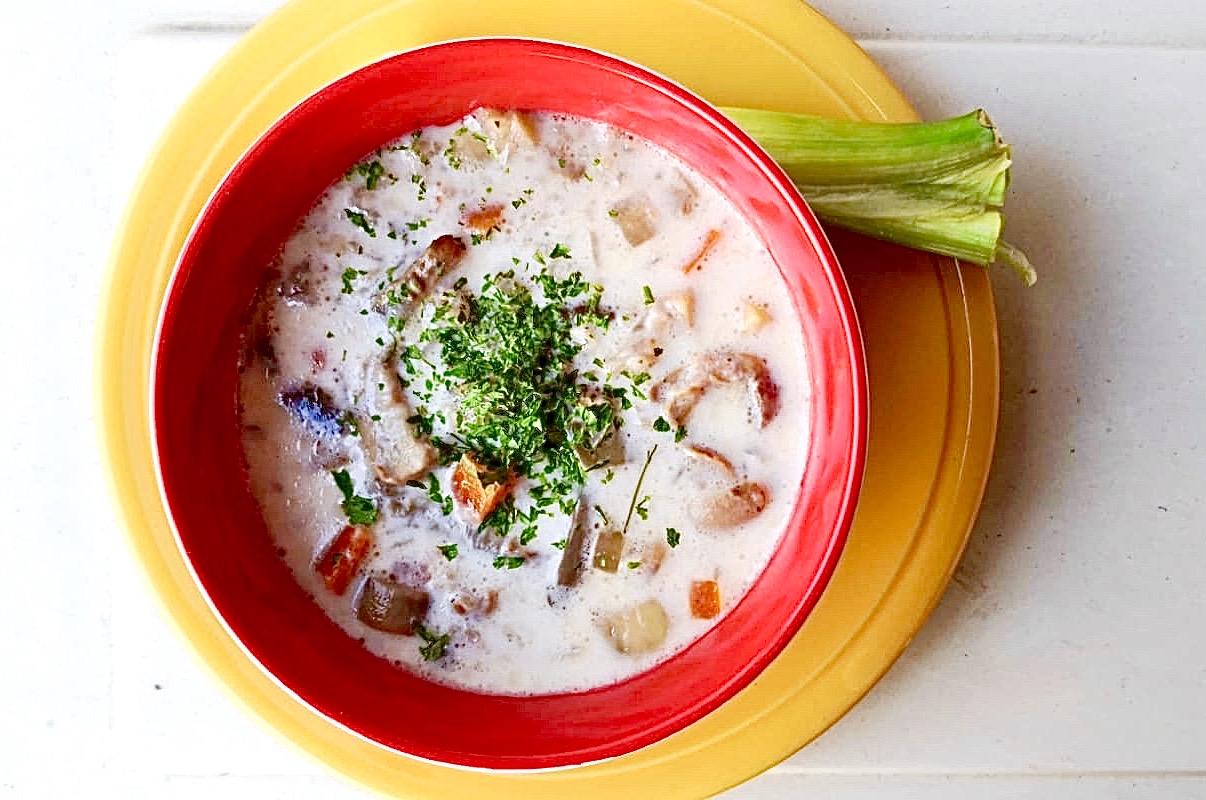 Supa de ciuperci a la grec la slow cooker Crock Pot