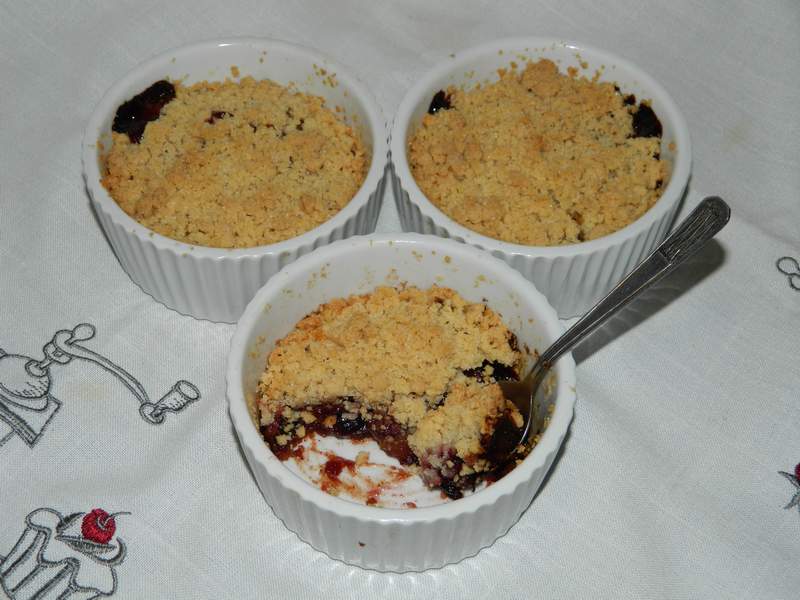 Desert crumble cu prune