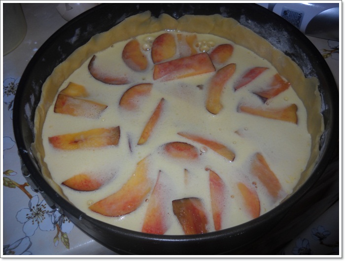 Tarta cu nectarine