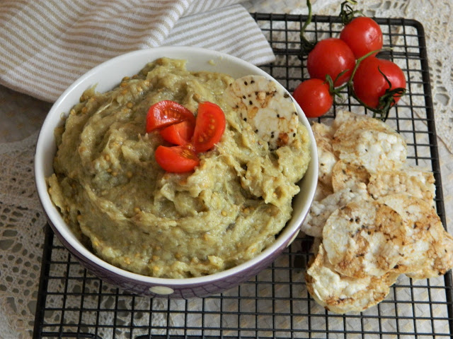 Salata de vinete cu tahini si usturoi