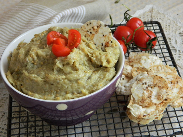 Salata de vinete cu tahini si usturoi